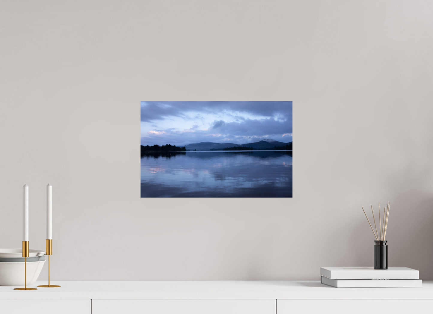 Blue Mountain Lake at Sunset