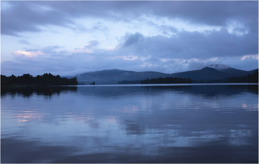 Blue Mountain Lake at Sunset