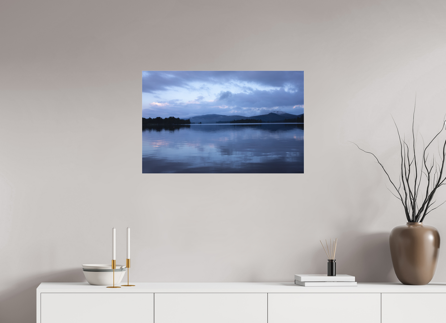 Blue Mountain Lake at Sunset
